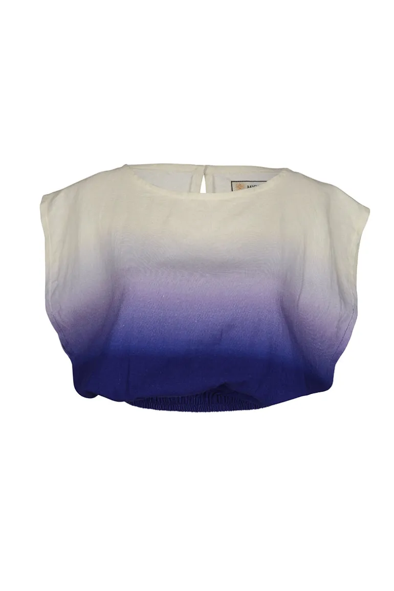 Tops<CULT MIA LISA BLUE DEGRADE TOP Degrade Blue