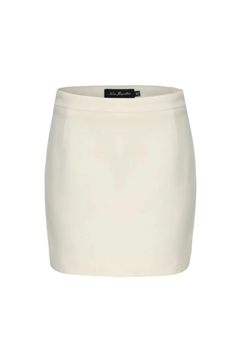 Skirts<CULT MIA LISETTE WHITE MINI SKIRT Ivory