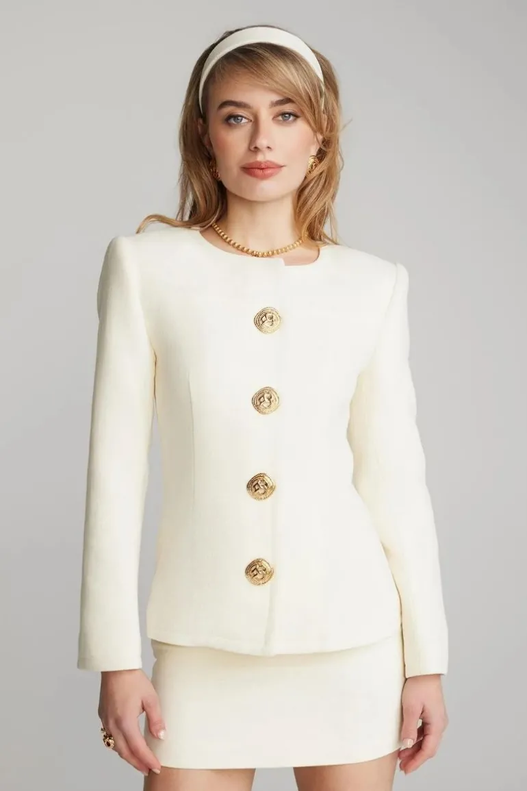 Skirts<CULT MIA LISETTE WHITE MINI SKIRT Ivory