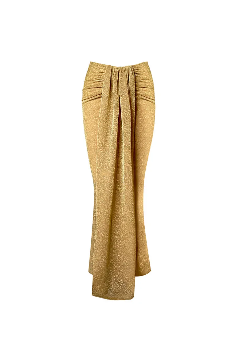 Skirts<CULT MIA LITTLE MERMAID MAXI SKIRT IN Gold