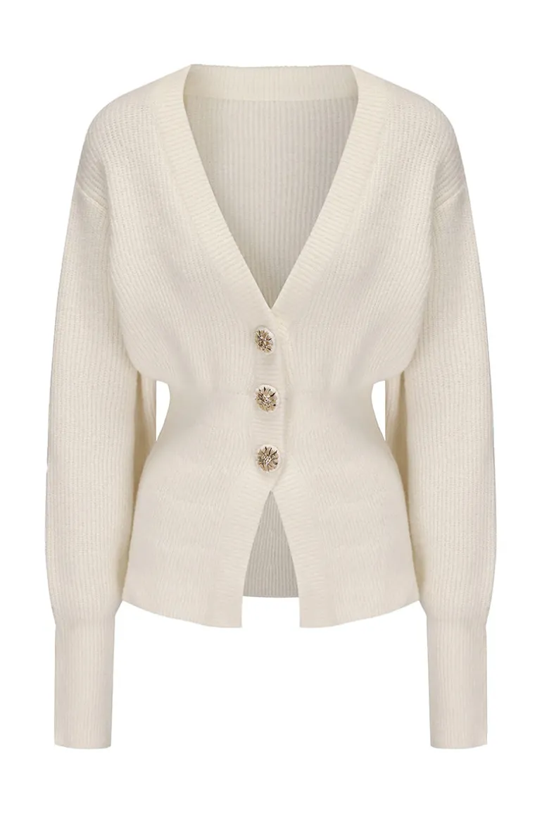 Knitwear<CULT MIA LIZA CARDIGAN White