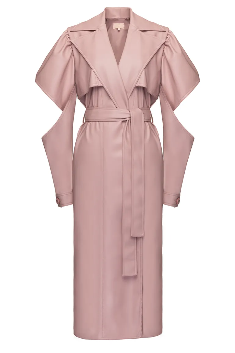 Coats<CULT MIA LONG TRENCH IN BLUSH Pink