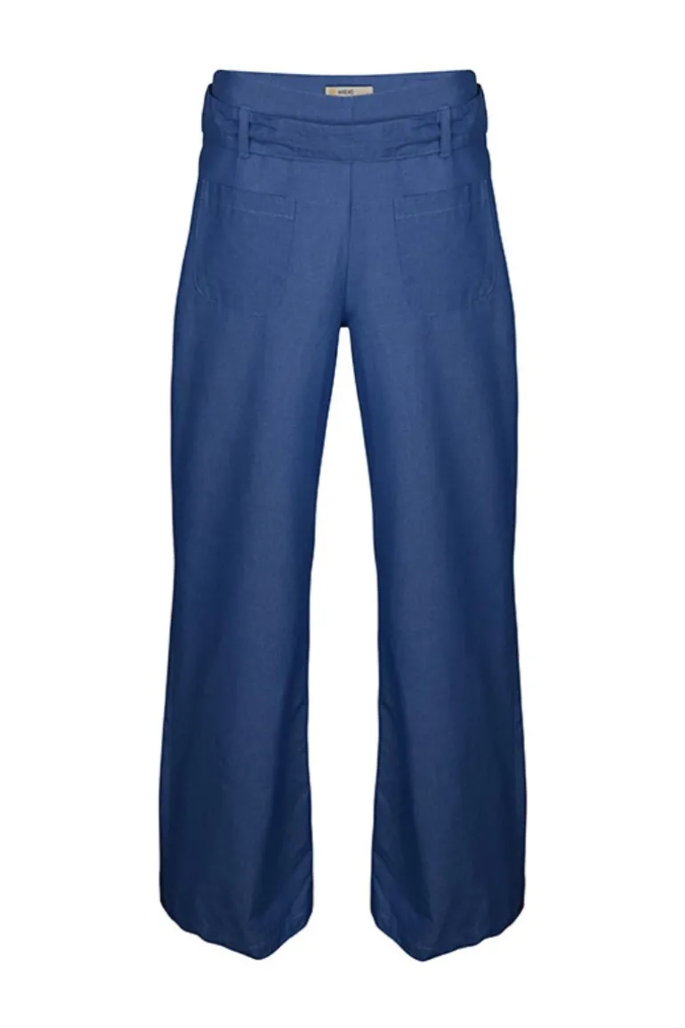 Pants<CULT MIA LORNA LIGHT DENIM PANTS Blue