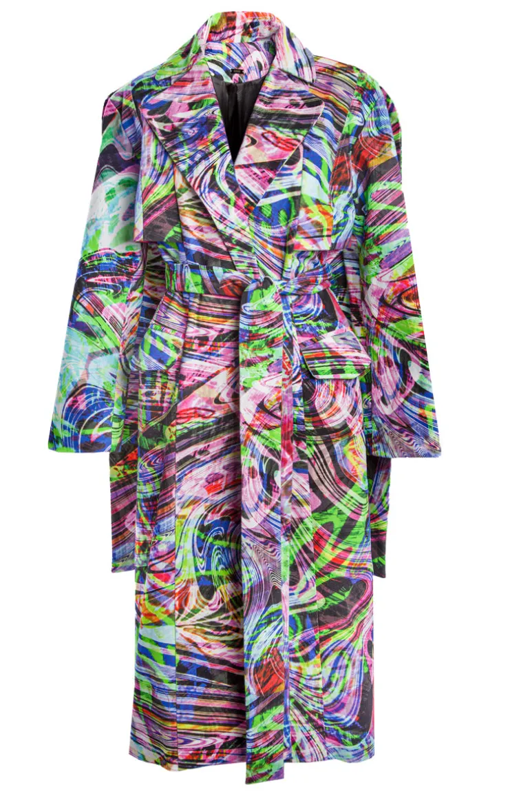 Coats<CULT MIA LOTUS PRINTED COAT Multicolor