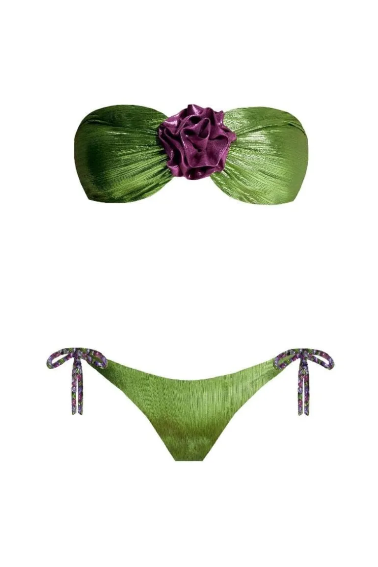 Swimwear<CULT MIA LOU LOU'S BIKINI SET Green