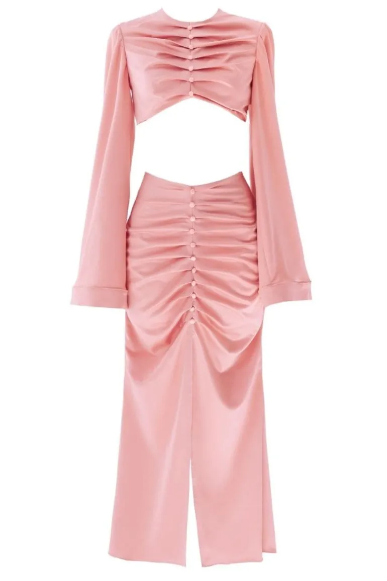 Outfit Sets<CULT MIA LOVE TOP AND SKIRT SET Rose