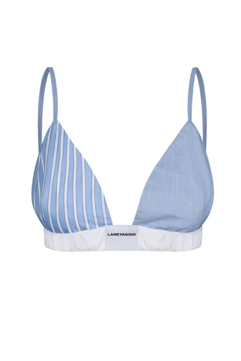 Lingerie<CULT MIA LUCA BLUE DOPPIO BUSTIER Blue and white