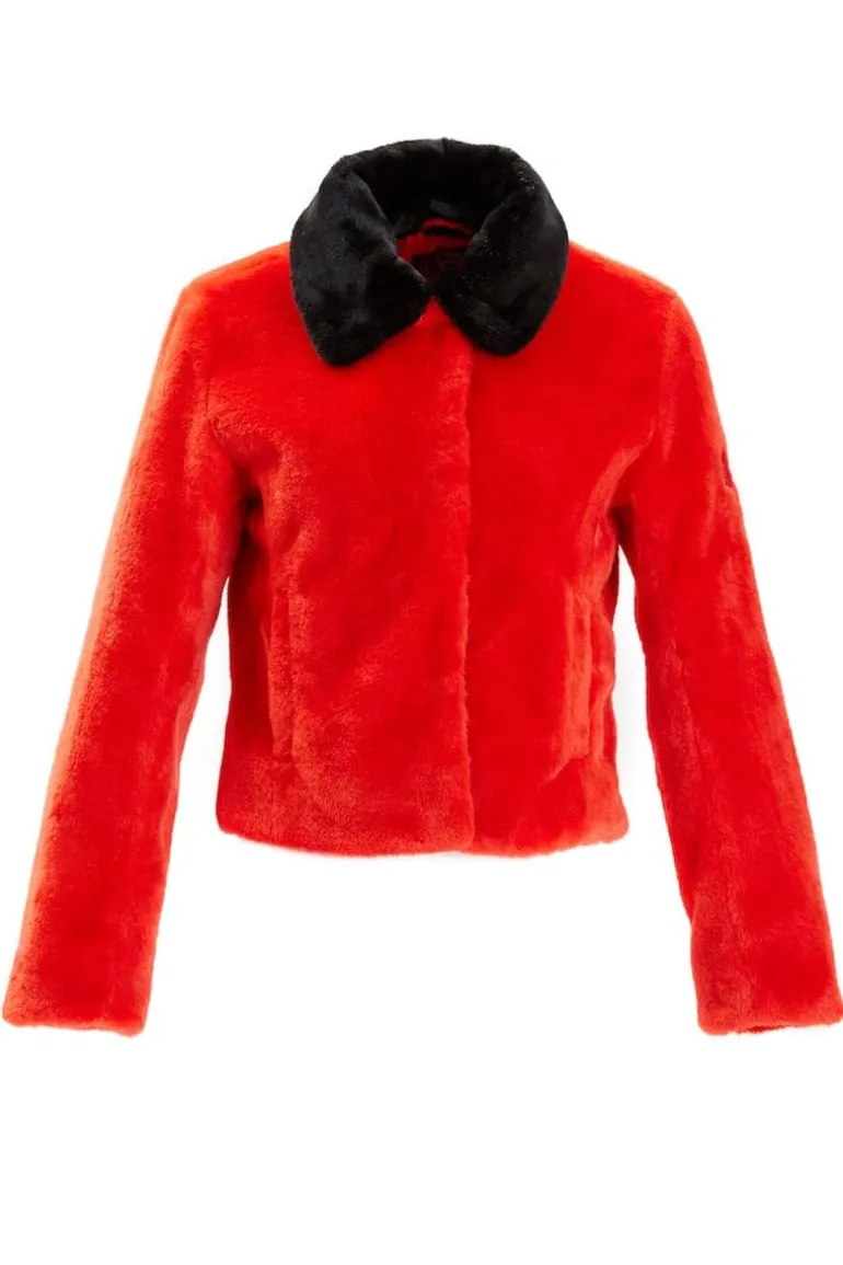 Jackets<CULT MIA LUCILLE ROUGE AND NOIR JACKET Rouge/Noir