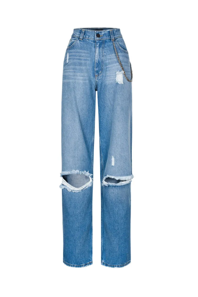 Pants<CULT MIA LUKKA DENIM PANTS Blue