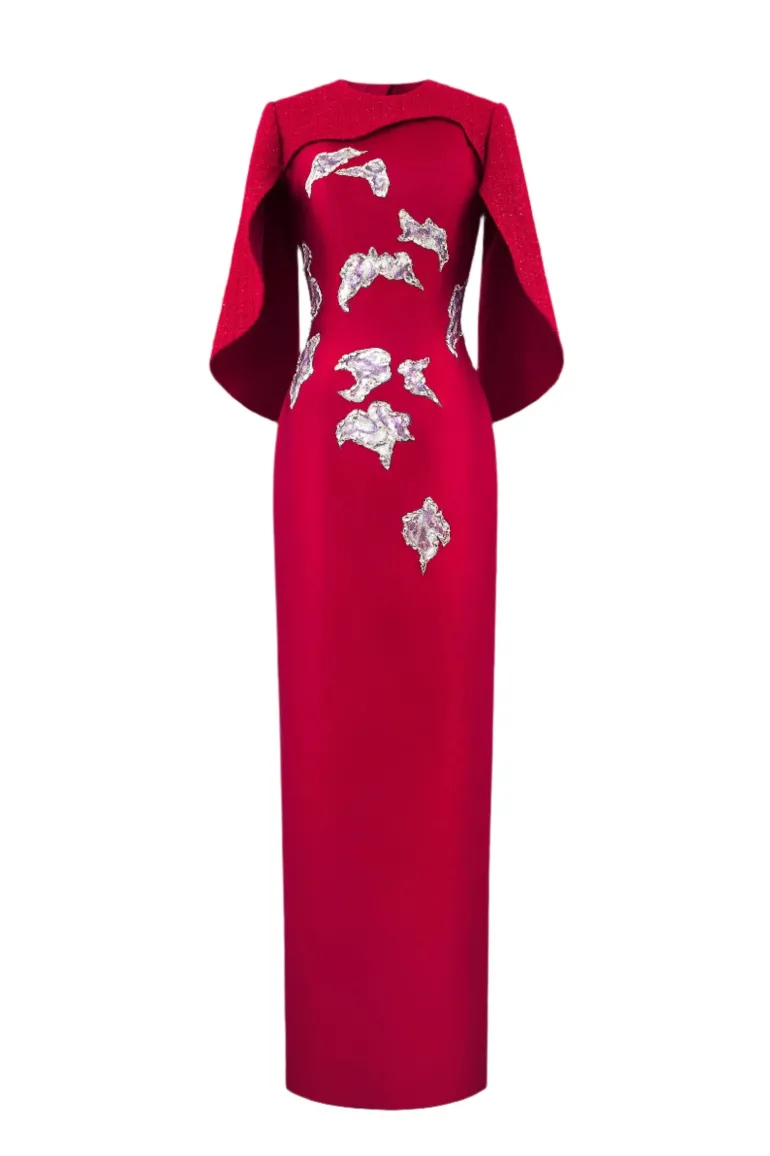 Dresses | Gowns<CULT MIA LUSTRE REVERIE GOWN IN RED Crimson Red