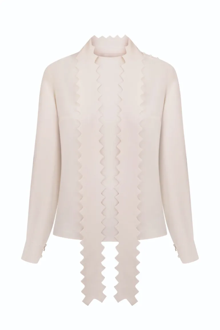 Tops<CULT MIA LYSHTVA BLOUSE IN Milk