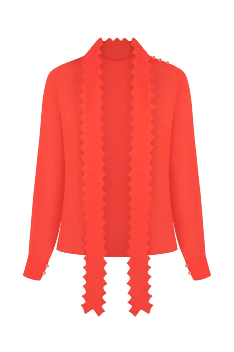 Tops<CULT MIA LYSHTVA BLOUSE IN Red