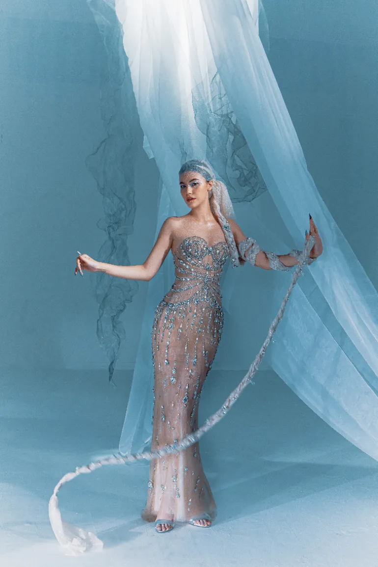 Dresses | Gowns<CULT MIA MADDIE CORSET MERMAID GOWN Ivory