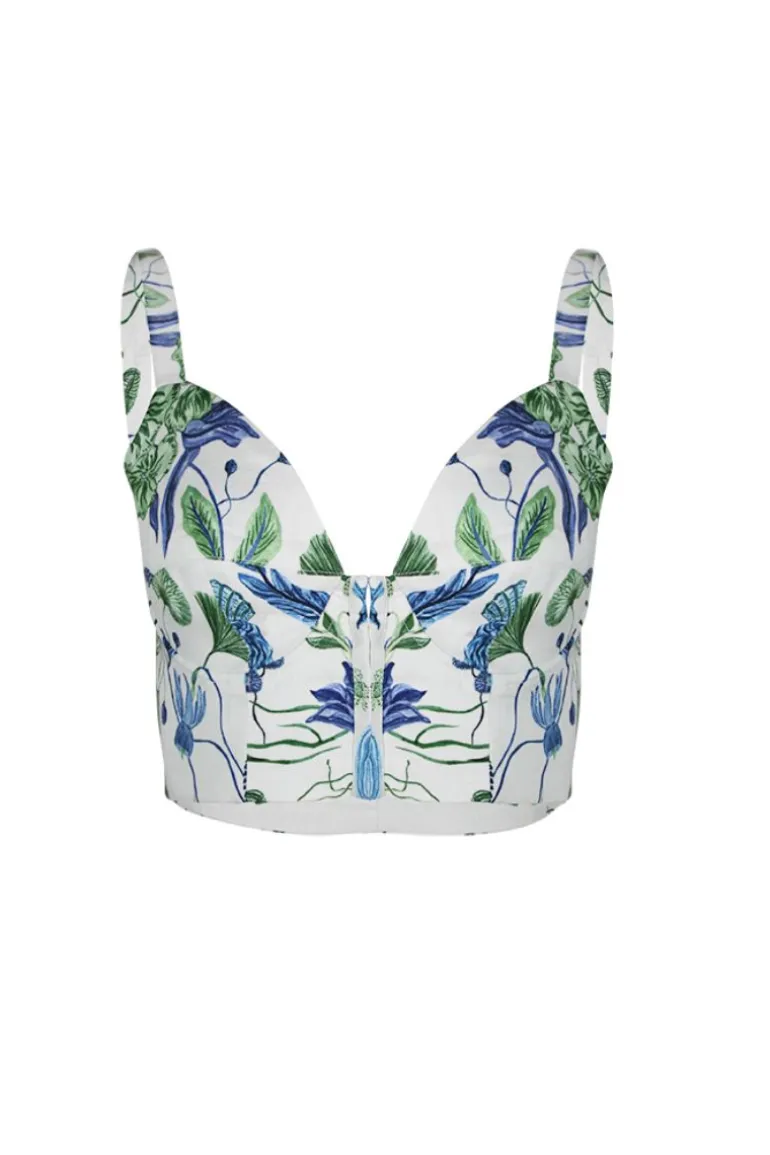 Tops<CULT MIA MADELIA CROP TOP Oceanid