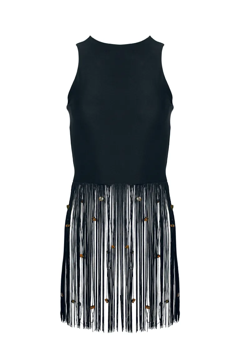 Tops<CULT MIA MAGNETO TOP Black