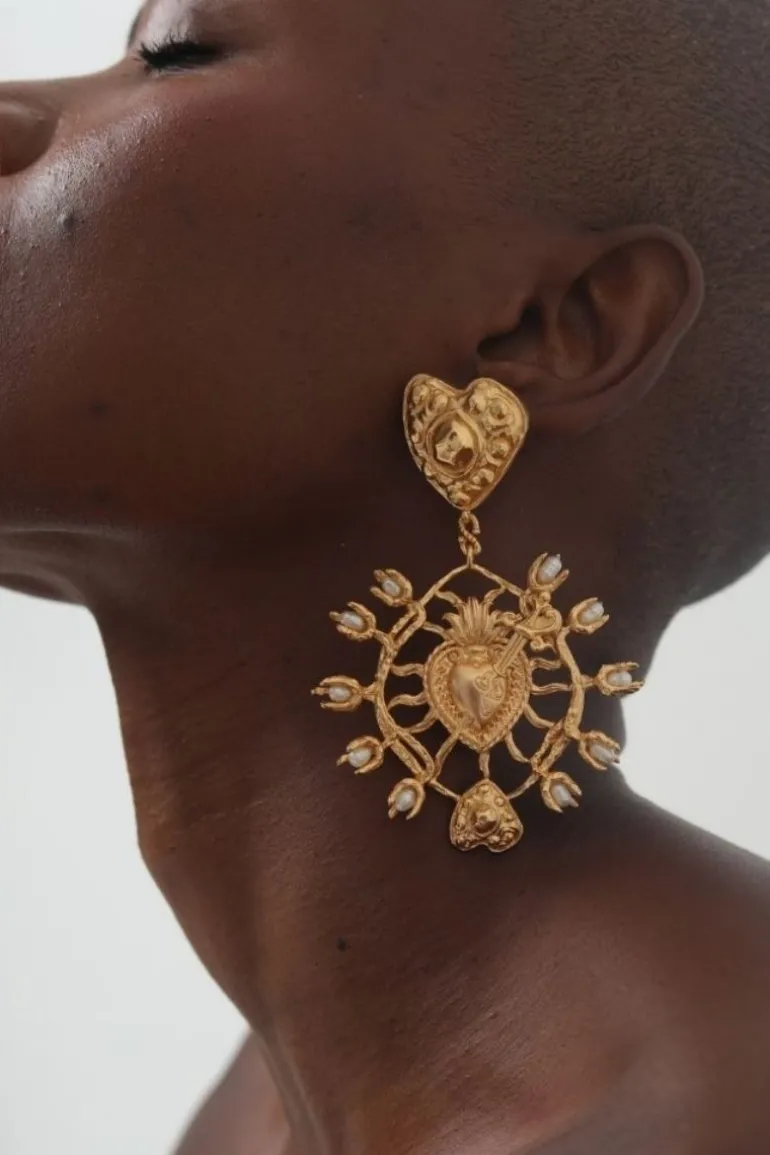 Earrings<CULT MIA MAJORCA EARRINGS Gold