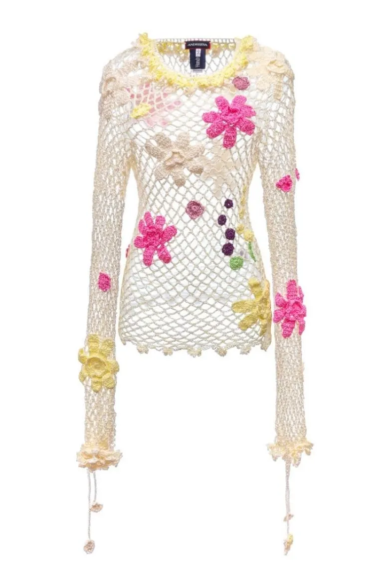 Tops<CULT MIA MALVA HANDMADE CROCHET TOP Multicolor