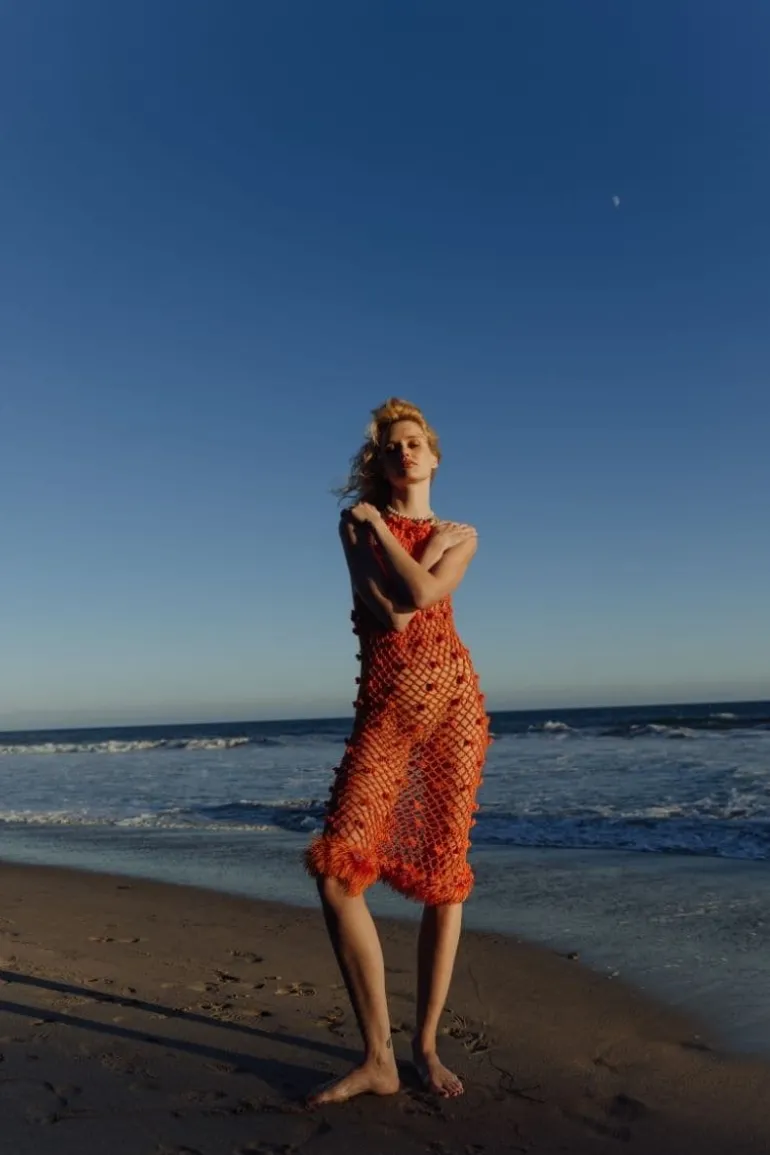 Dresses | Mini Dresses<CULT MIA MALVA HANDMADE CROCHET DRESS Orange