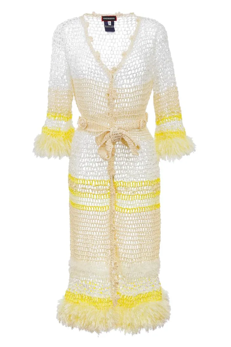 Knitwear<CULT MIA MALVA HANDMADE CROCHET CARDIGAN White