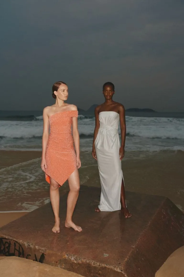 Dresses | Mini Dresses<CULT MIA MANDARINE GOA STRAPLESS MINI DRESS Orange