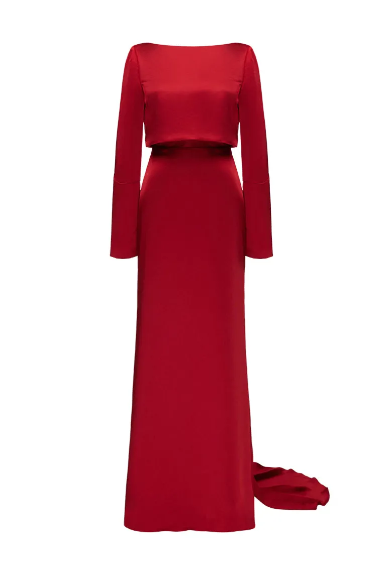 Dresses | Gowns<CULT MIA MARBLE GOWN IN Red
