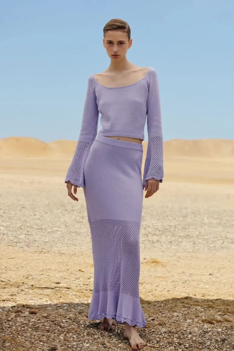Skirts<CULT MIA MARILU A-LINE MAXI SKIRT Lilac