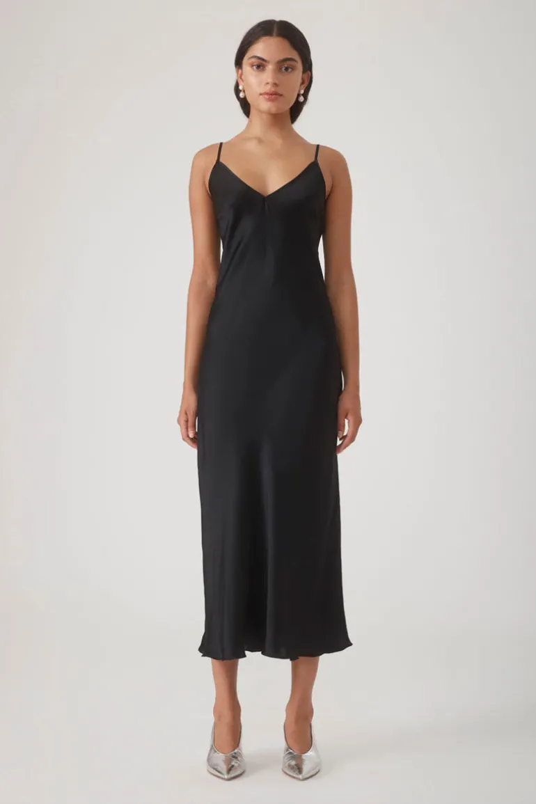 Dresses | Midi Dresses<CULT MIA MASTANI SLIP DRESS IN Noir