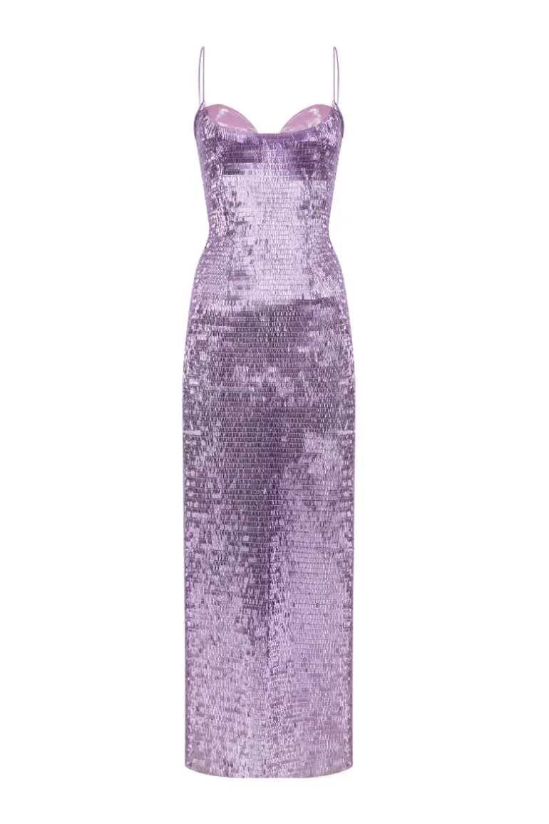 Dresses | Midi Dresses<CULT MIA MAXI BEADED DRESS IN LILAC Purple