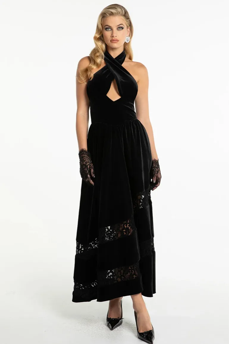 Dresses | Gowns<CULT MIA MAXINE VELVET DRESS Black
