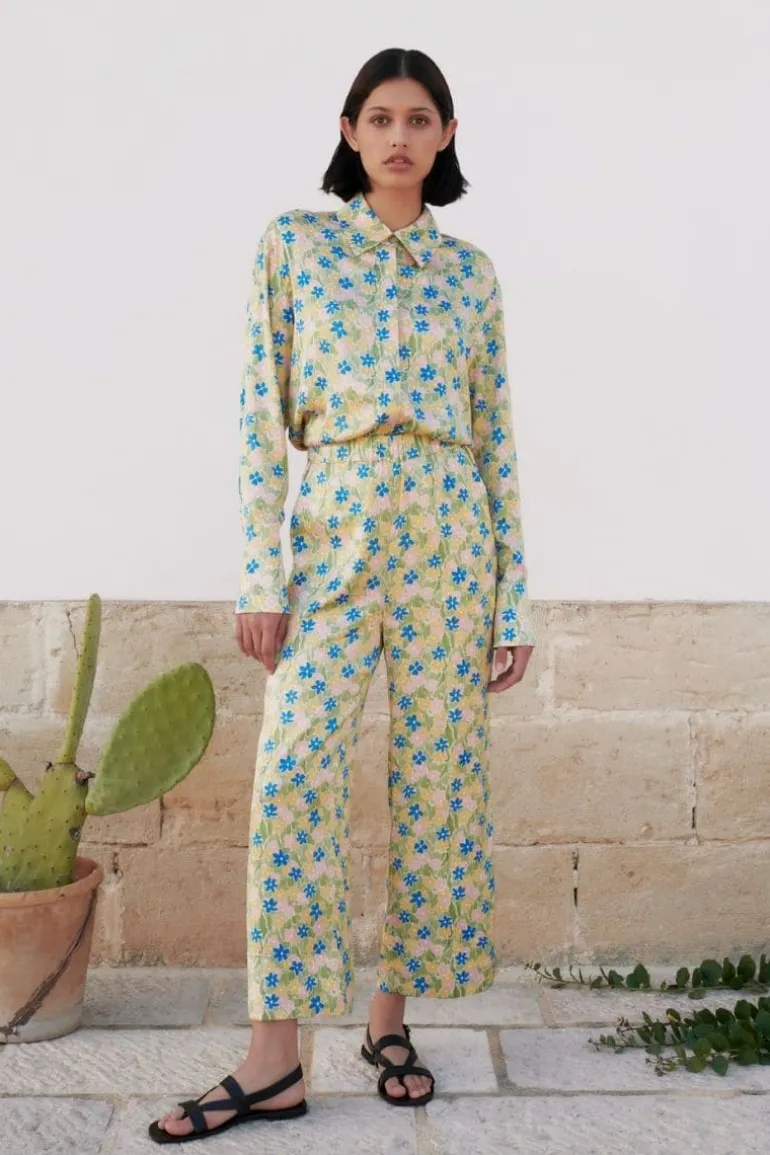 Pants<CULT MIA MEADOW STRAIGHT-LEG PANTS Meadow Print