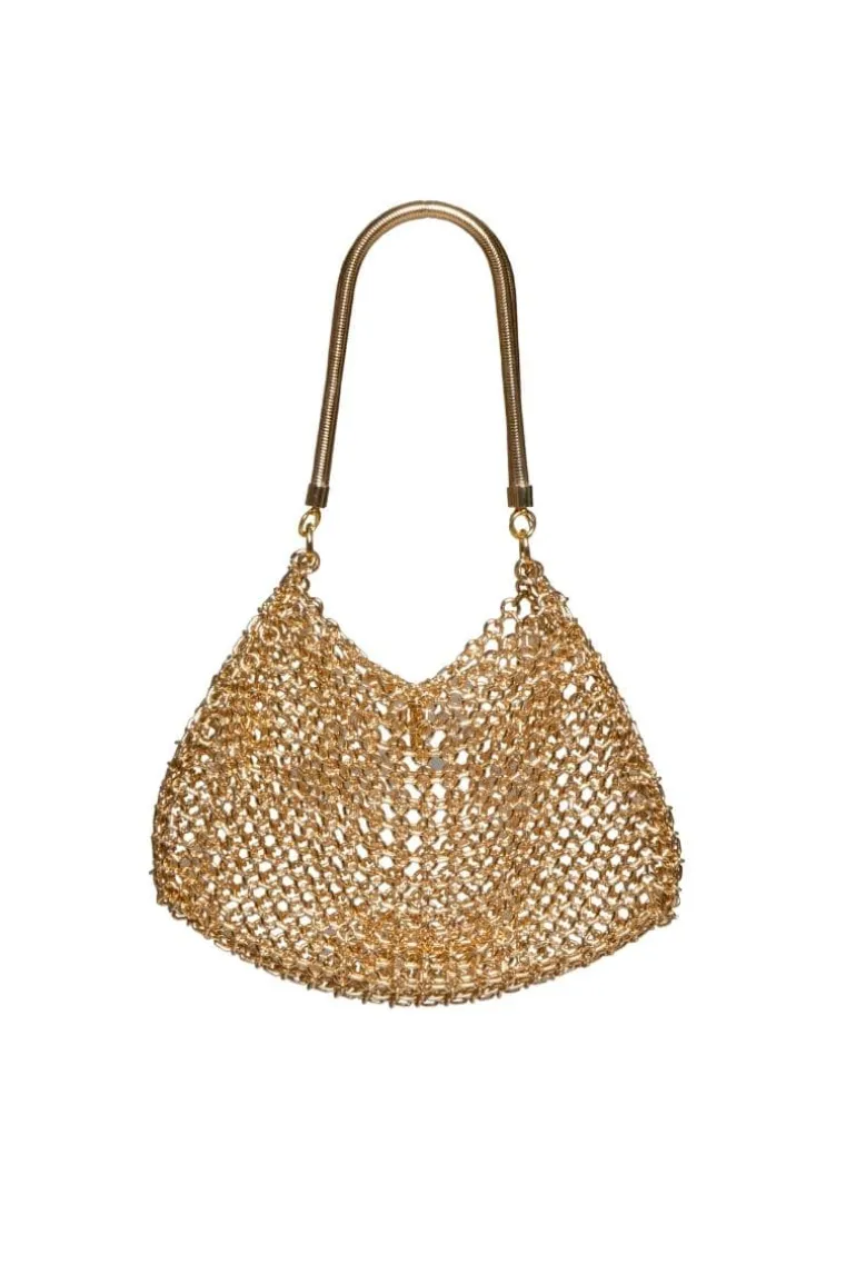 Shoulder Bags<CULT MIA MELODY HAIN SHOULDER BAG Gold