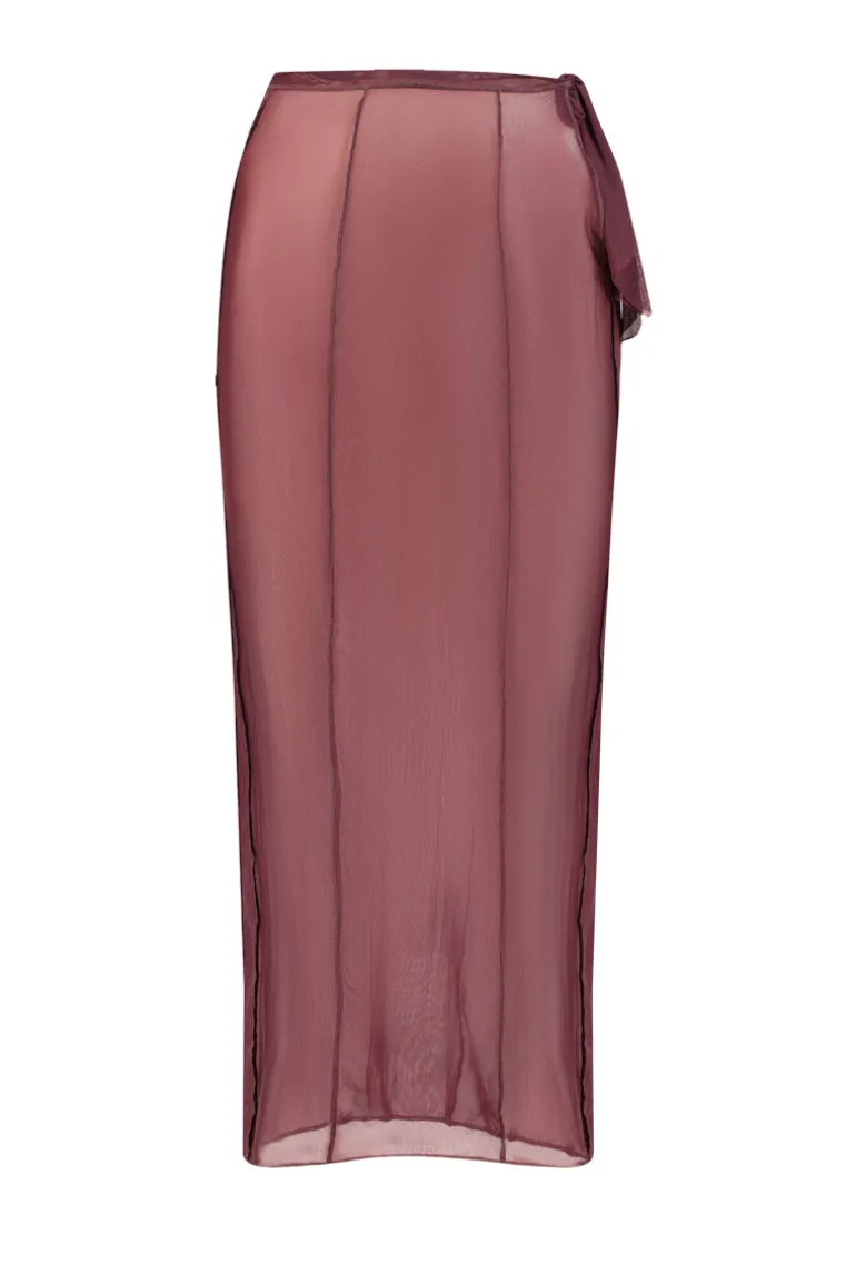 Skirts<CULT MIA MESH SET SKIRT Dark Purple