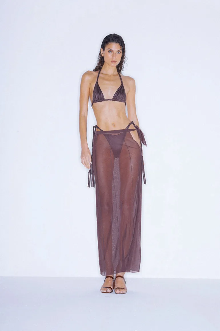 Skirts<CULT MIA MESH SET SKIRT Dark Purple