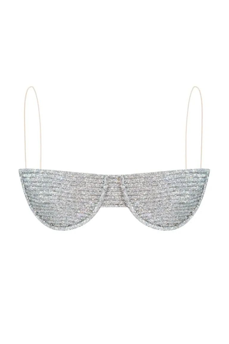Lingerie<CULT MIA MIDNIGHT RHINESTONE BRA Crystal