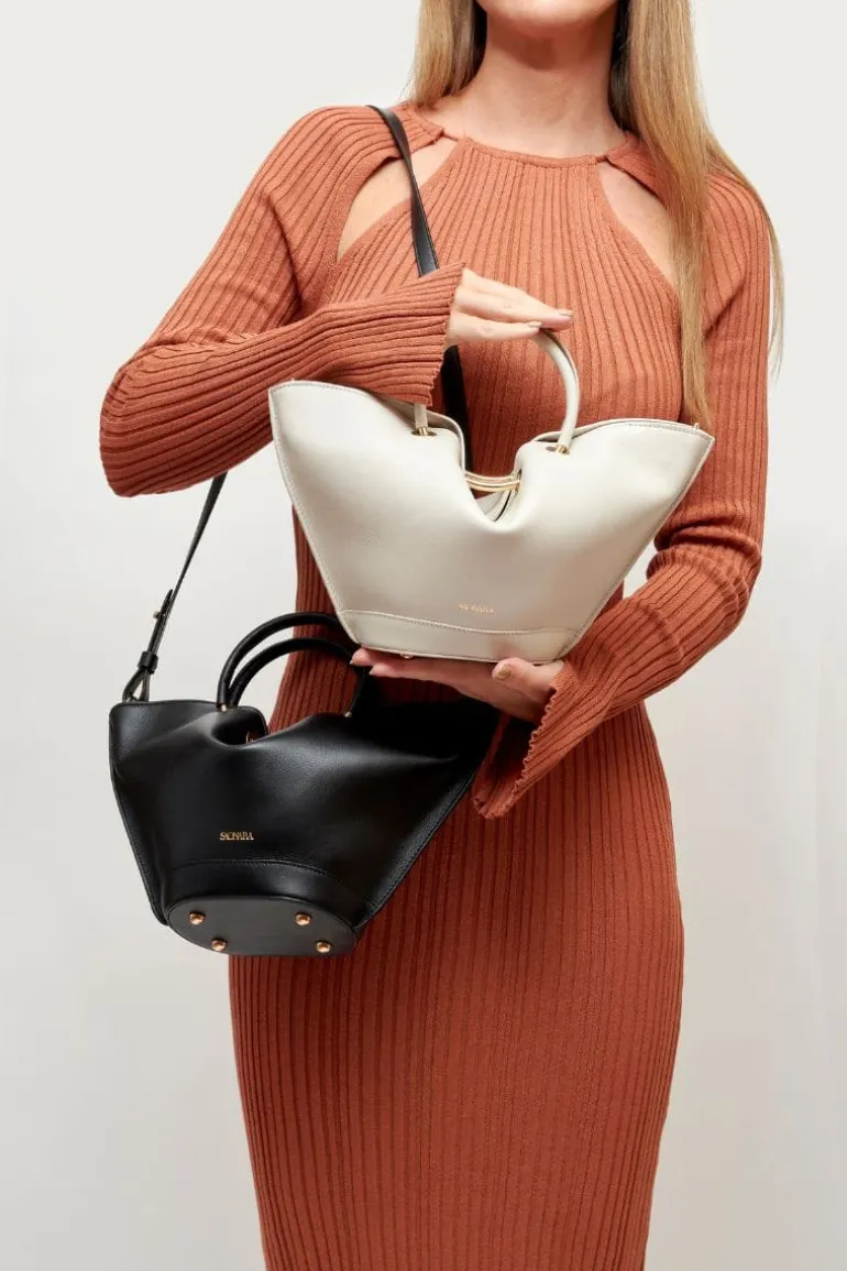 Top Handle Bags<CULT MIA MINI CAPAZO TOTAL Black