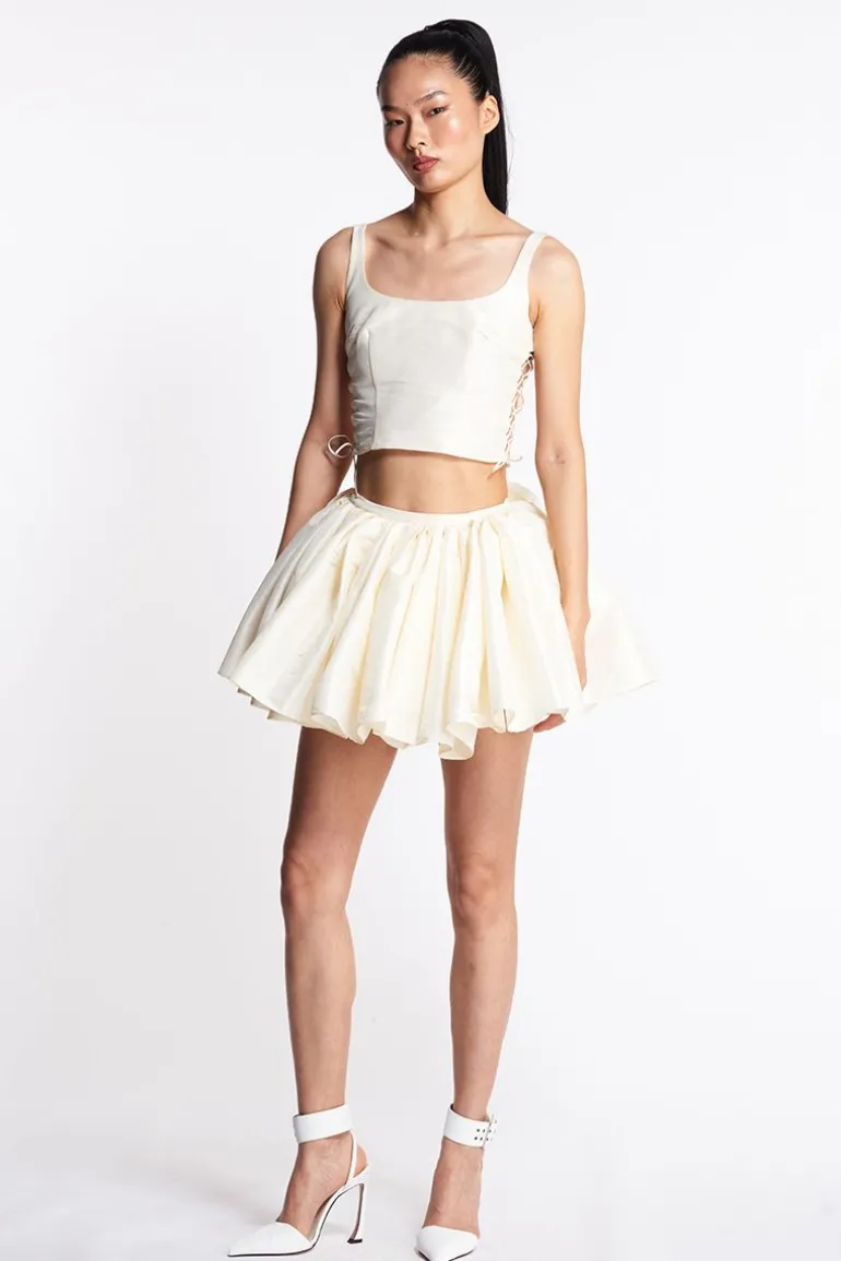 Outfit Sets<CULT MIA MINI DEVON TOP AND SKIRT Ivory