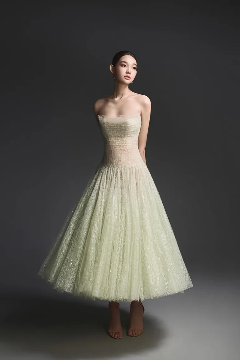 Dresses | Midi Dresses<CULT MIA DRAPED LACE MIDI DRESS Mint