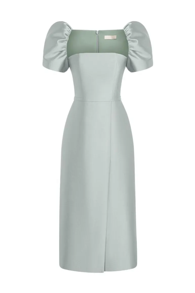 Dresses | Midi Dresses<CULT MIA PUFF SLEEVE MIDI DRESS Mint