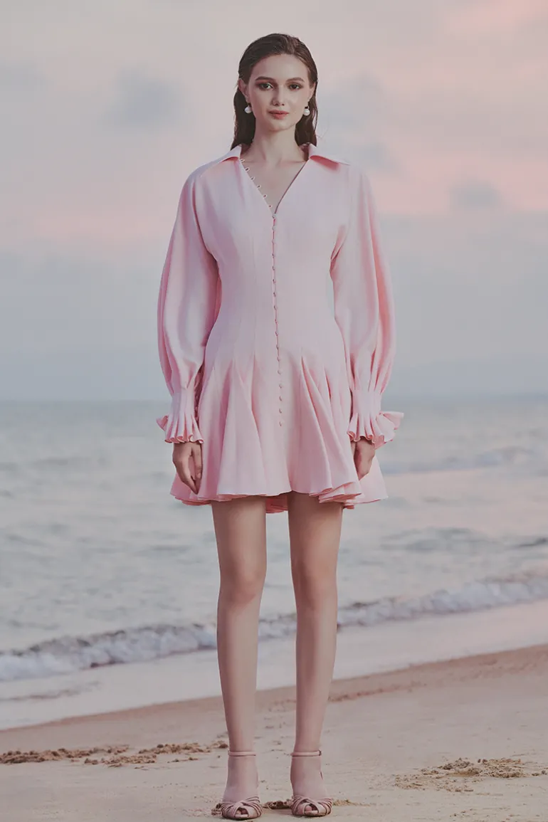 Dresses | Mini Dresses<CULT MIA MOANA PEPLUM MINI DRESS Pink