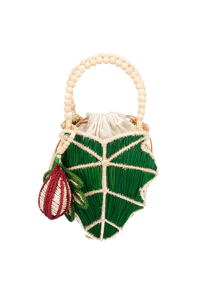 Top Handle Bags<CULT MIA MONSTERA MINI HANDBAG Natural & Green