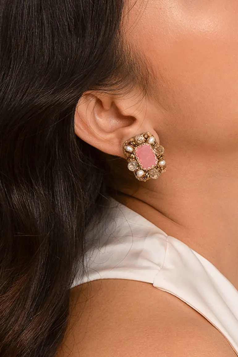 Earrings<CULT MIA MOORA EARRINGS Dusty Pink