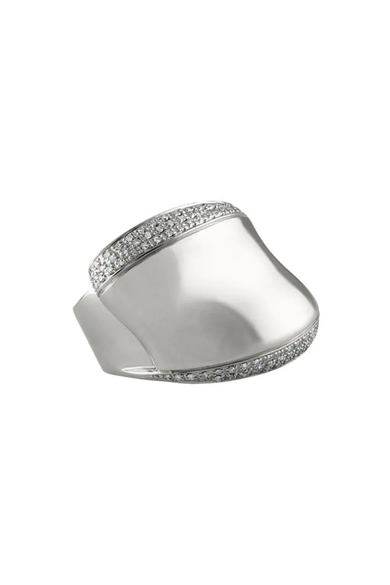 Rings<CULT MIA MOTUS RING WITH WHITE DIAMONDS Silver