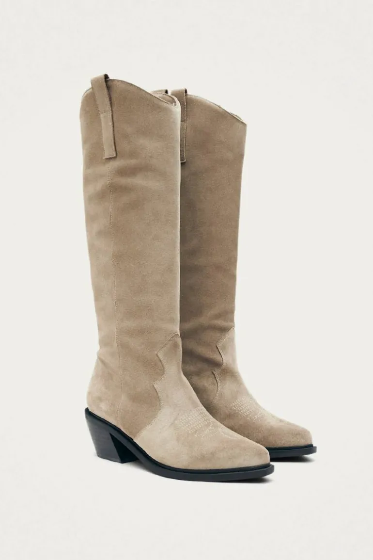 Boots<CULT MIA MOUNT SUEDE DESERT IN TAUPE