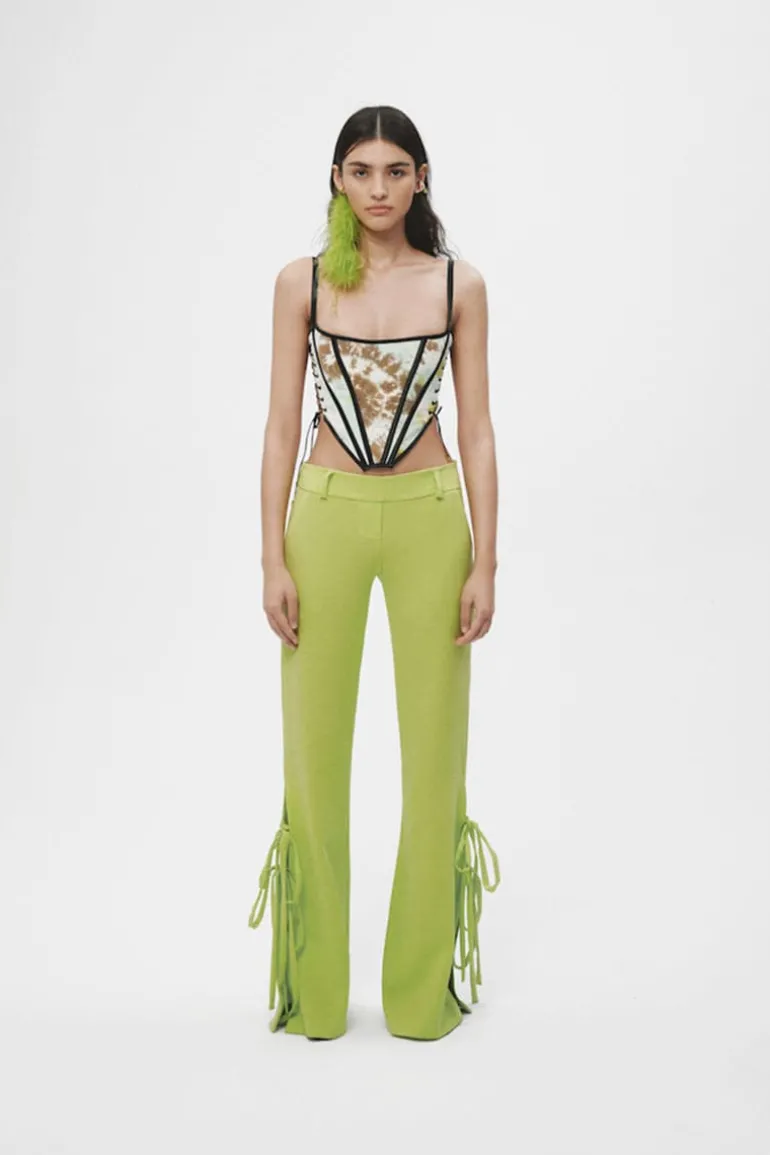 Tops<CULT MIA HANDMADE TIE DYE SILK CORSET Multicolor