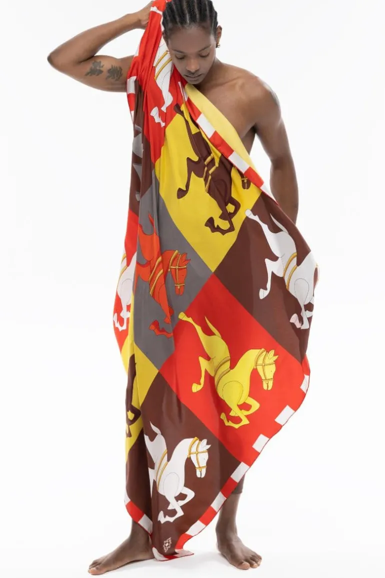 Scarves<CULT MIA HORSE SILK SCARF Multicolor