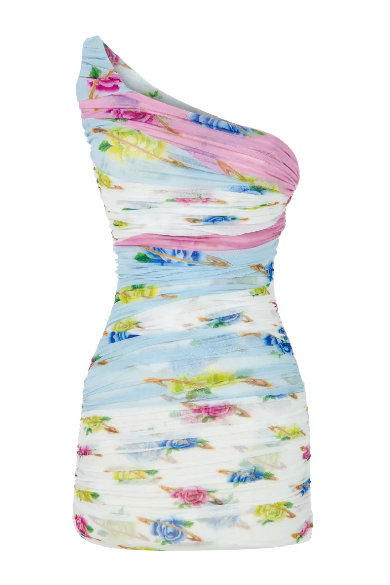 Dresses | Mini Dresses<CULT MIA ONE-SHOULDER MINI DRESS Multicolor