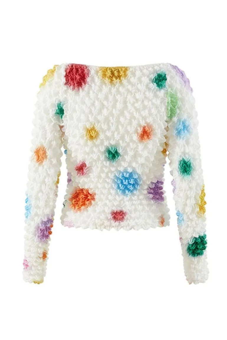 Tops<CULT MIA POLKA DOT CLARA TOP Multicolor