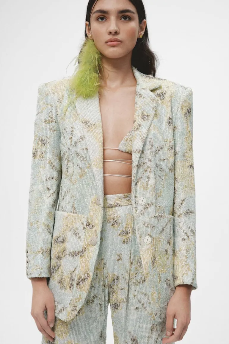 Blazers<CULT MIA TIE DYE OVERSIZED SEQUIN BLAZER Multicolor