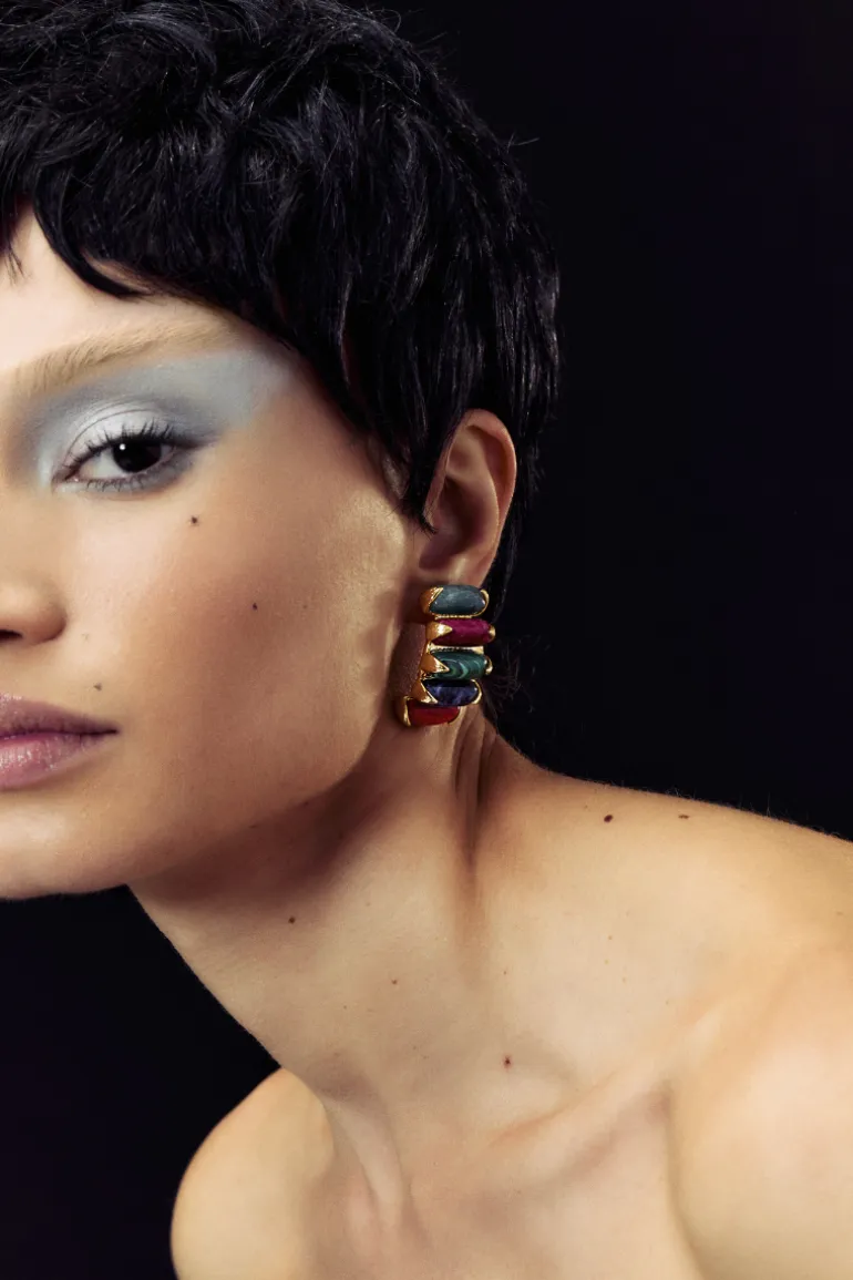 Earrings<CULT MIA MULTICOLORED PONTE EARRINGS Multicoloured