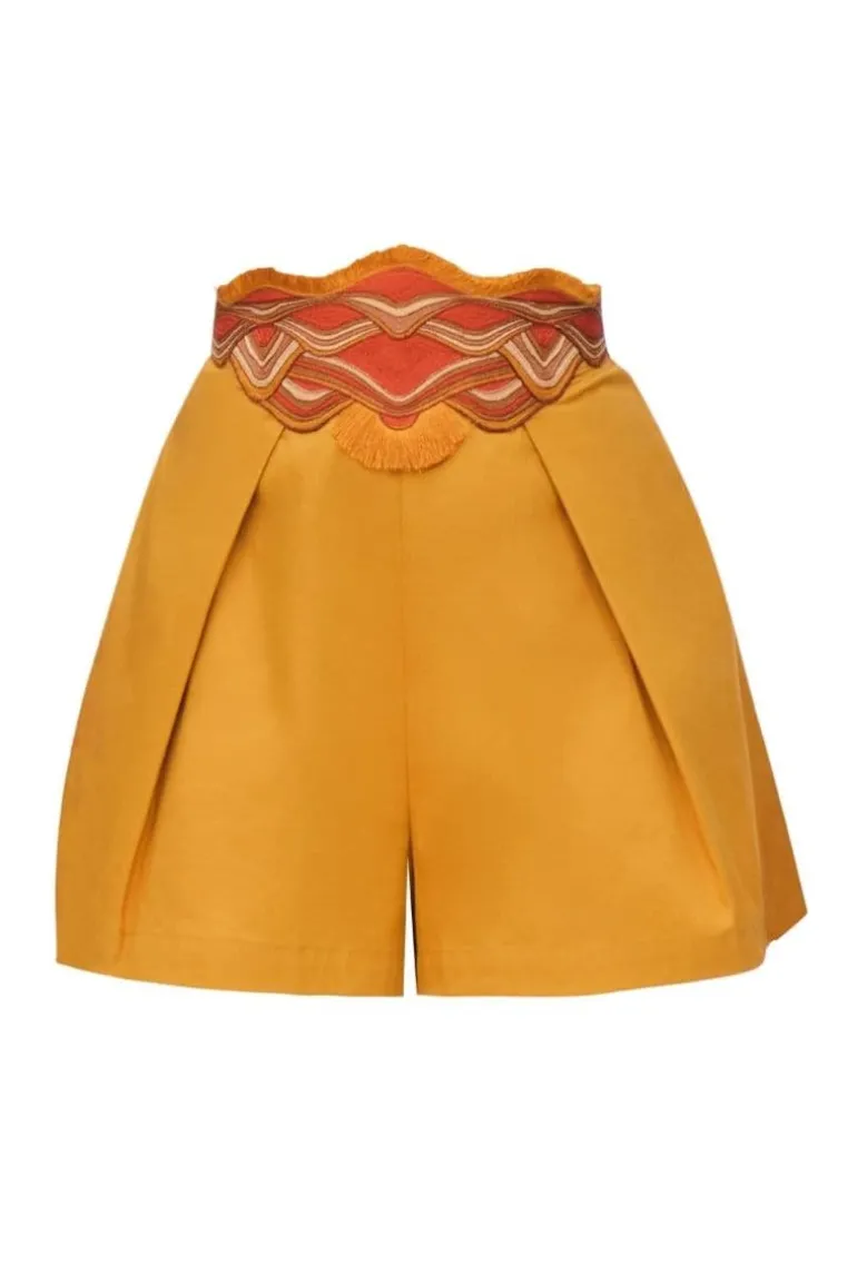 Pants<CULT MIA MUSTARD OLLA SHORTS
